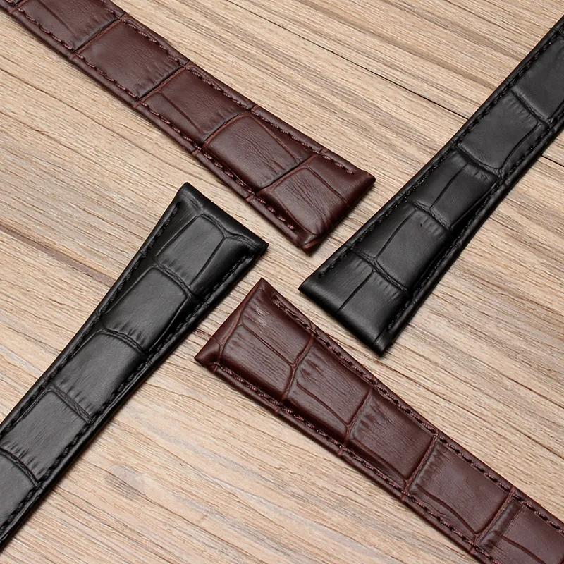 Watch Strap For cartier tank calibre series  Genuine Leather Mechanical Watch  men's and women's 20mm 22mm 23mm 25mm watch band