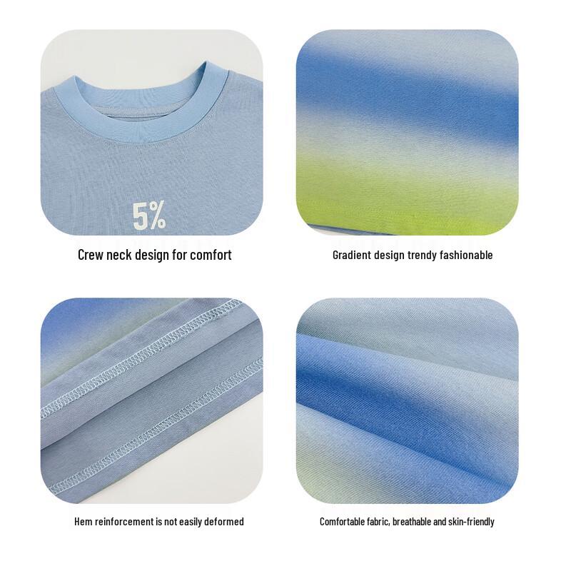 YOYO Tale Boys' Summer Cotton Short Sleeve T-Shirt