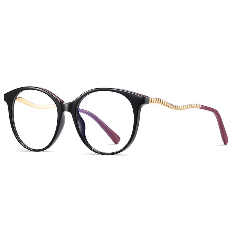 Fashion Anti Blue Light Blocking Women s Round Glasses TR90 Radiation Protection Eyeglasses Transparent Eyewear