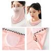 Ice Silk Mask Summer Breathable Mesh Cycling UV Protection Bandana Mask Moister Wicking Outdoor Neck Gaiter Women Face Cover