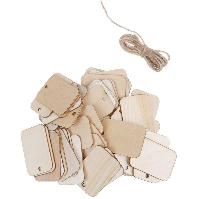 Ornament Labels Sheet Tags Engravin Wooden Hanging Labels DIY Wood Planks