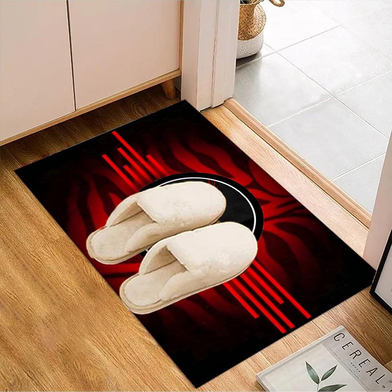Milan Football club Printed Office Carpet Chair Cushion  Entryway Rug, Rugs for Living Room, Bedroom Christmas gifts