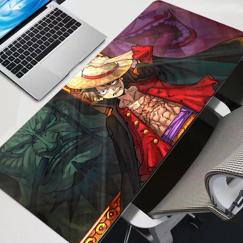 Mouse Pad Gamers One Piece Luffy Big Decoracion Gamer Desk Mat Mousepad Xxl Gaming Accessories Varmilo Keyboard Carpet
