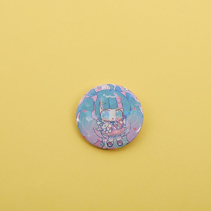 Hatsune Miku Anime Laser Glass Button Badge Brooch