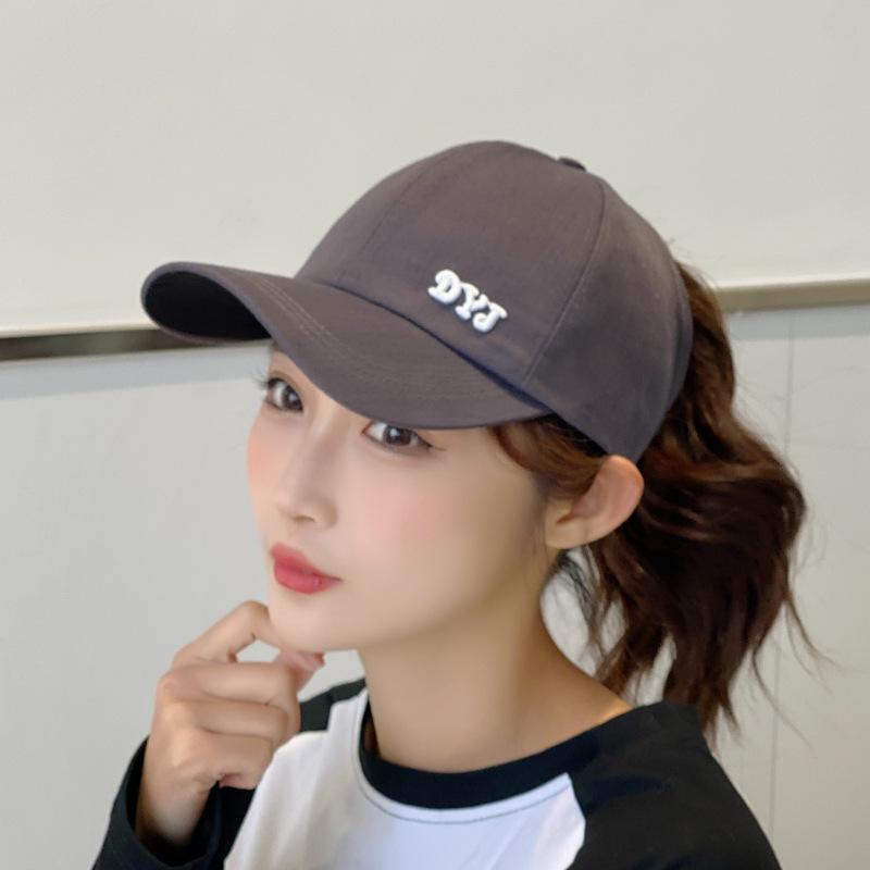 New Summer Women's High Ponytail Sun Hat Baseball Caps Sun Protection Female Sun Visor Cap Sports Running Hat with Ponytail Hole