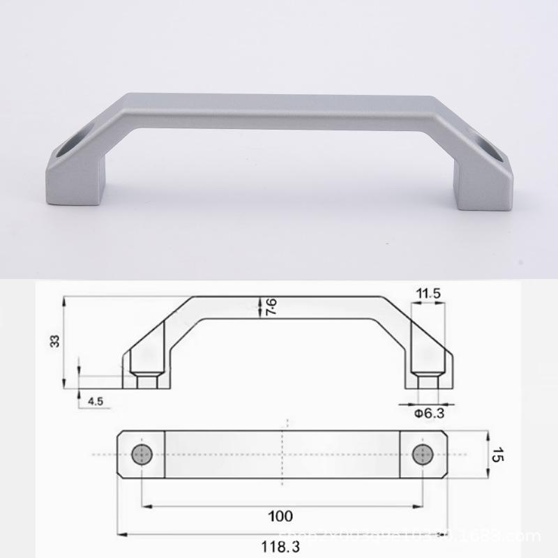 Aluminum Alloy Drawer Handle LS520U LS06 for Cabinets and Equipment