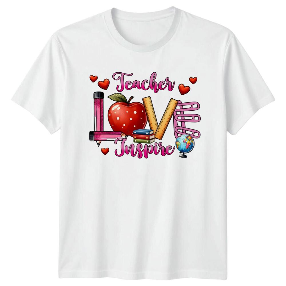 Teacher Love Inspire TShirt Education Job Teacher TShirt S