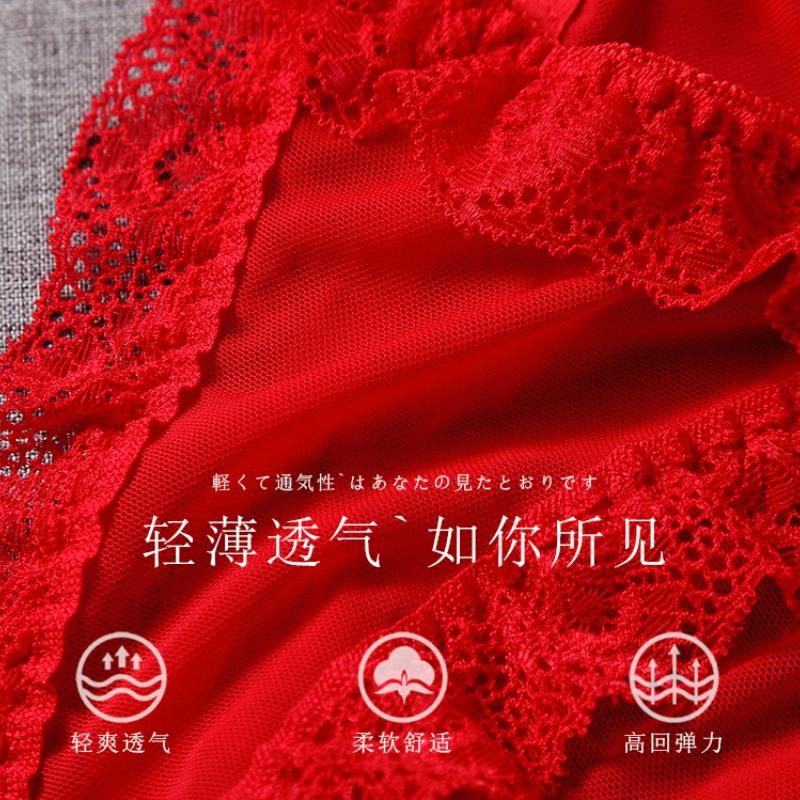 Sissy Pouch Lingerie Panties Sexy Mesh Lace Trim Dummy Sex Thong Low Waist Hip Lift Bikini Briefs Gay Male Night Sleepwear