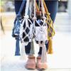 Hand-Woven Red Wine Storage 65Cm Bohemian Water Bottle Hanging Handbag Wine Storage Hiking Cycling