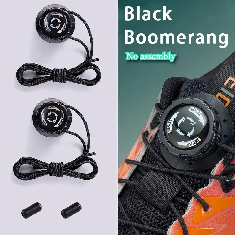 Thick Rope Swivel Buckle Shoelaces, New Upgrade Automatic No Tie Laces for Sneakers, Shoe Accessories for Adults & Kids