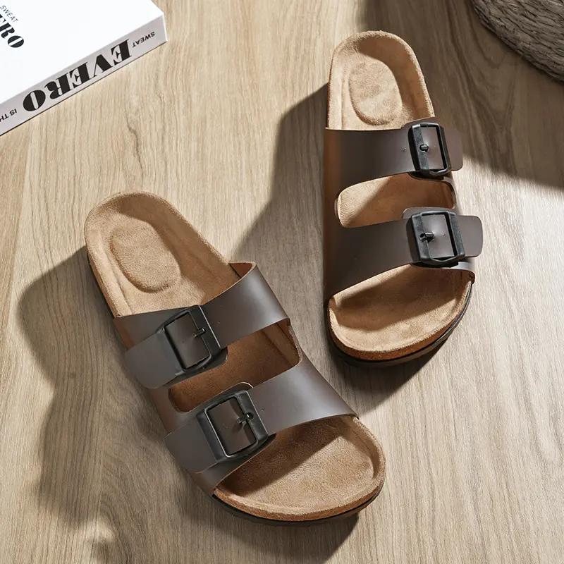 

Мужские летние сандалии Полые дышащие уличные противоскользящие пляжные туфли Сандалии для отдыха Ретро Удобные повседневные женские шлепанцы 36 коричневый