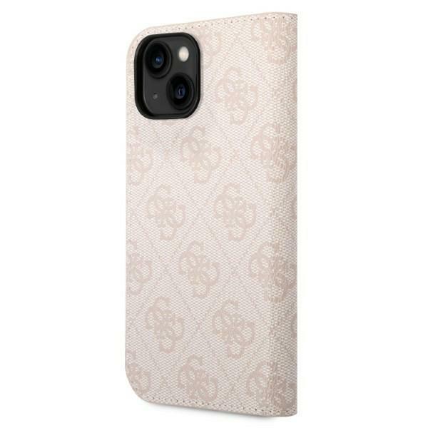 Guess Gubkp14Mhg4Shp iPhone 14 Plus / 15 Plus 6.7 Różowy/Pink Book 4G Logo Vintage Gold