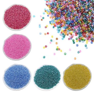Samenperlen Schmuckherstellung Acryl Hirseperlen Perlen Armband DIY Handgemachtes Material für Ohrringe Halskette Lose Perlen 1000 Stück Zubehör