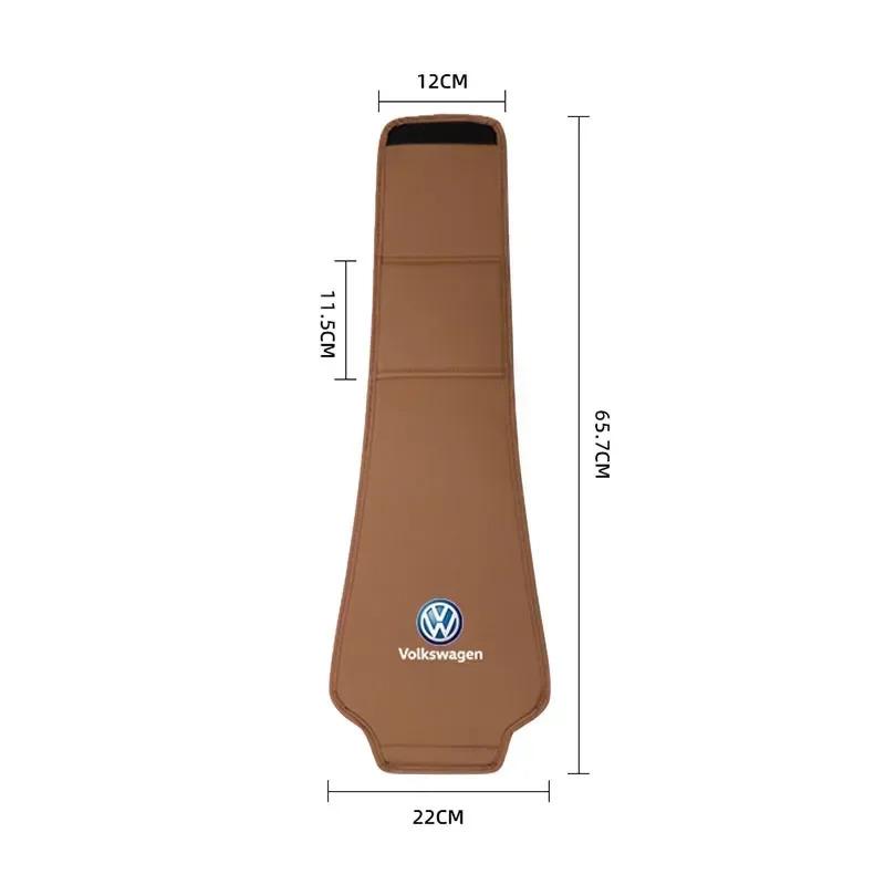 2Pcs Leather Car Seat Headrest Protective Covers Accessories For VW GTI R Line Golf 6 Passat CC Polo Tiguan Arteon Touareg Caddy AS3H