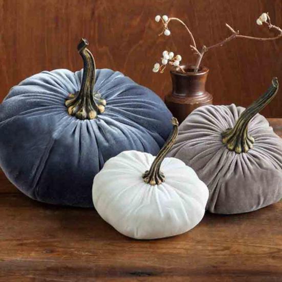 Simulation Pumpkin Soft Cute Plush Pillow Holiday Party Scenes Decoration Various Colors Stuffed Doll Halloween Christmas Home Decoration Toy