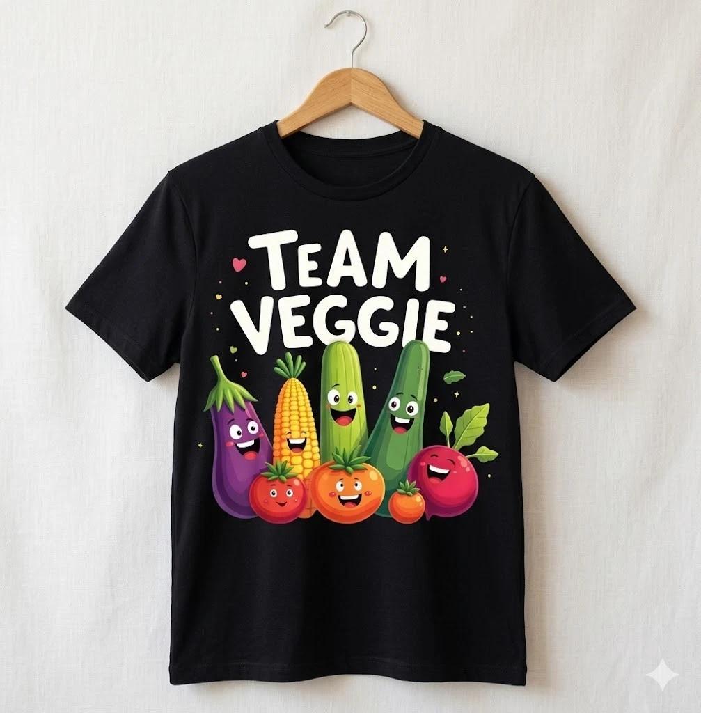 Unisex Adult Casual Graphic Team Veggie Cute Cartoon Vegetable Grap... XXXL