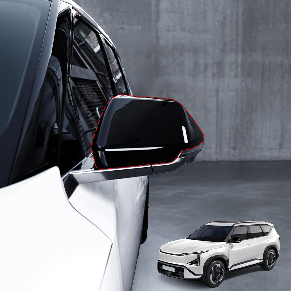 For Kia EV5 2026 2026 Car Tuning Carbon Fiber Car Rearview Mirror Decoration Cover Trim Exterior Accessories