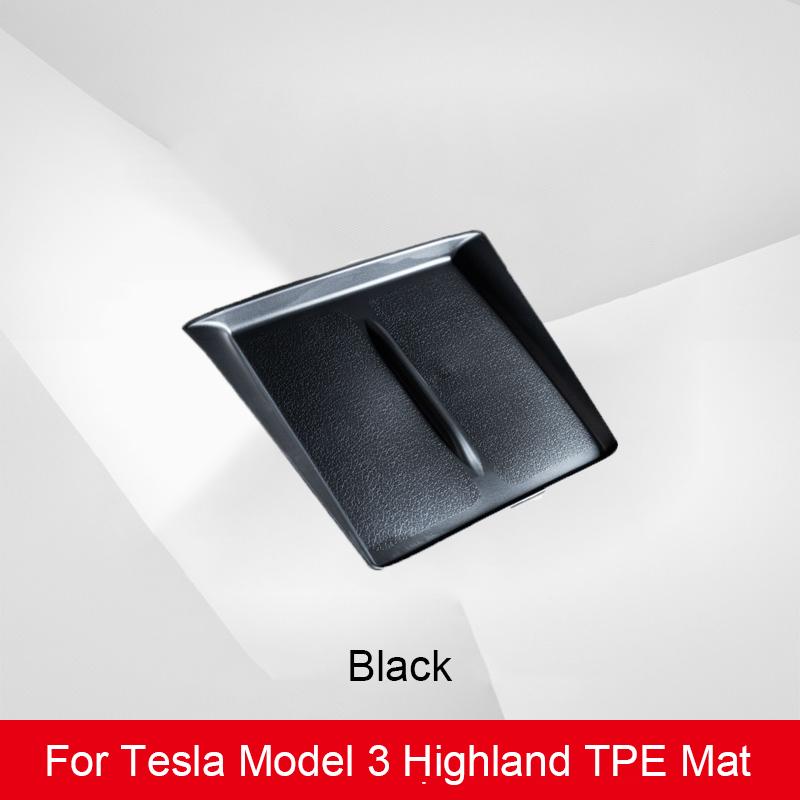 For Tesla Model 3 Highland 2024 Wireless Charging Pad Silicone Mat New Model 3 Center Control Cell Phone Anti-slip Silicone Mat