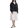Fila Modern Heritage Fashion Simple Versatile Outdoor Hooded Work Jacket Women Jackets Black F11W431708F-BK