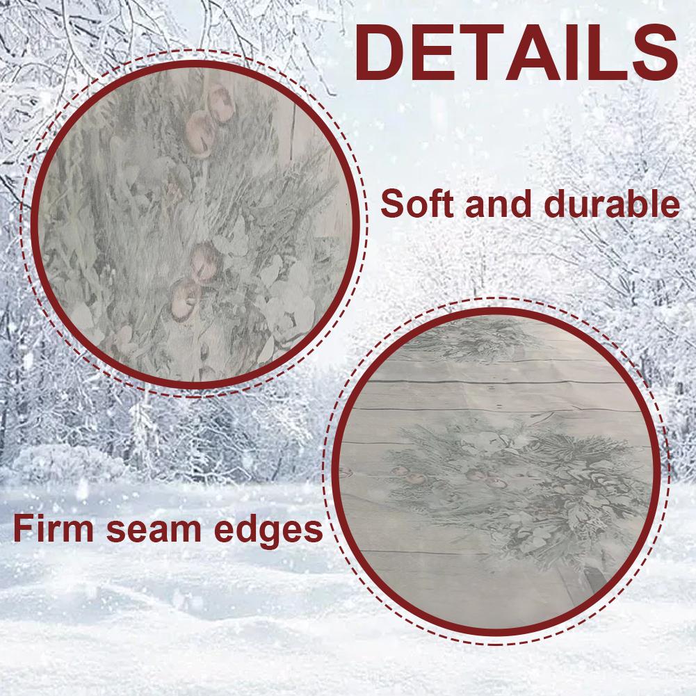 Winter Christmas Rustic Photography Backdrop 10x8FT Xmas Tree Snow Background Banner Festival Event Party Shooting Window Screen