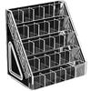 Ultraman Acrylic Card Display Stand - Tiered Desktop Postcard Organizer with Divided Slots