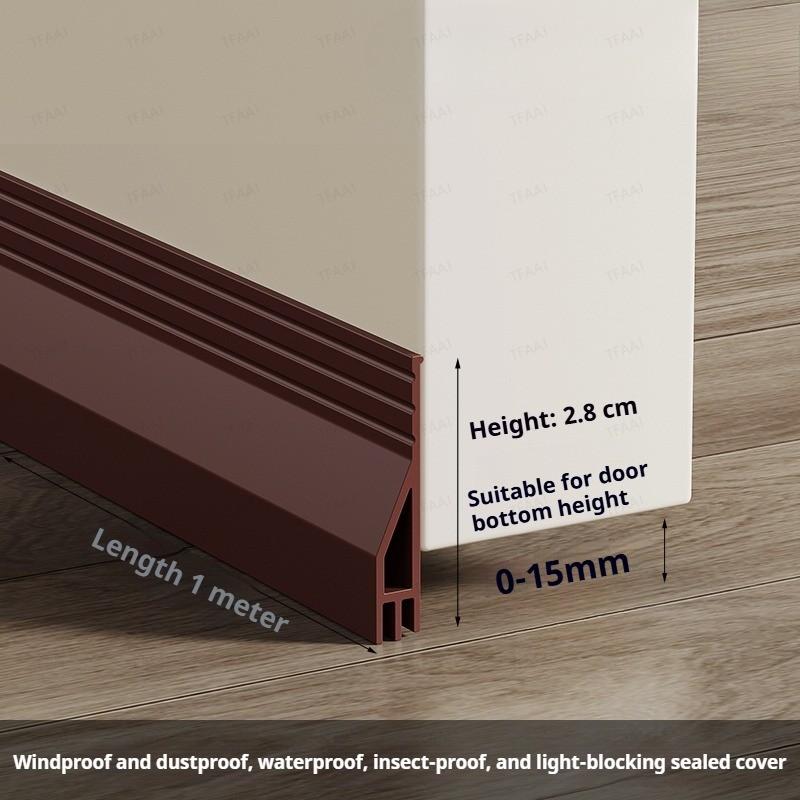 

1Pc 1M/39.37in Self-adhesive Door Bottom Seal Strip Windproof Anti-Cold Dust-proof Window Gap Weather Strip 1m