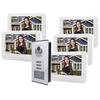 5 Apartments 7in 1000TVL HD Video Door Phone Intercom Doorbell Ir cUT Camera
