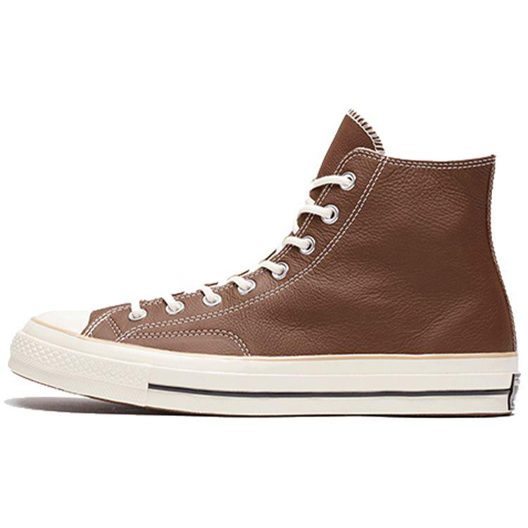 Converse 1970s Hi Fashion Leather Slip Resistant Durable High Top Skate Shoes Unisex Sneakers Chocolate 162394C