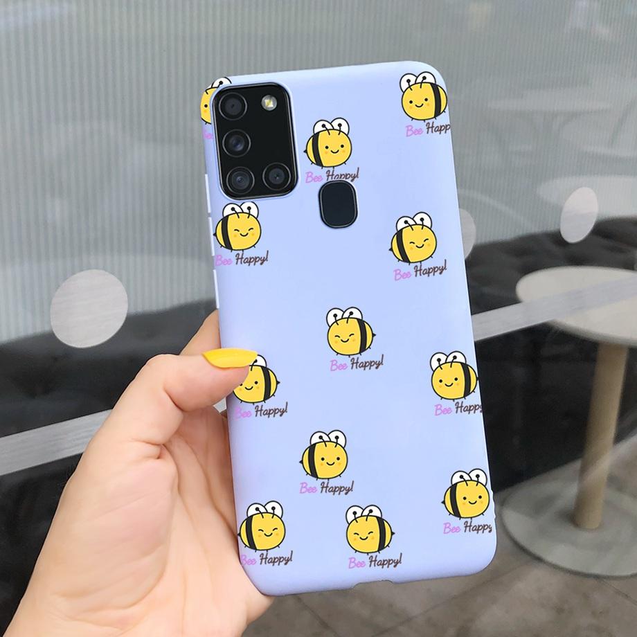 Sunflowers Daisy Shap-on Case For Samsung A21s Case Samsung Galaxy A21S A 21S A21 S A217F Cover Dustproof Silicone Bumper Coque