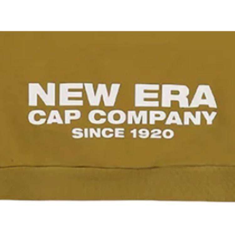 New Era Solid Color Logo Print Hooded Long Sleeve Sweatshirt Unisex sweatshirt Yellow 12568261