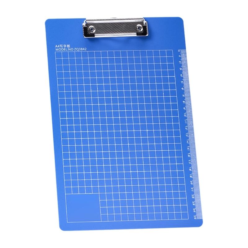 Office Clipboard with Retactable Hanging Hook Scale Marking Standard Size Clipboard 12.6x8.6Inch Portable Writing Board
