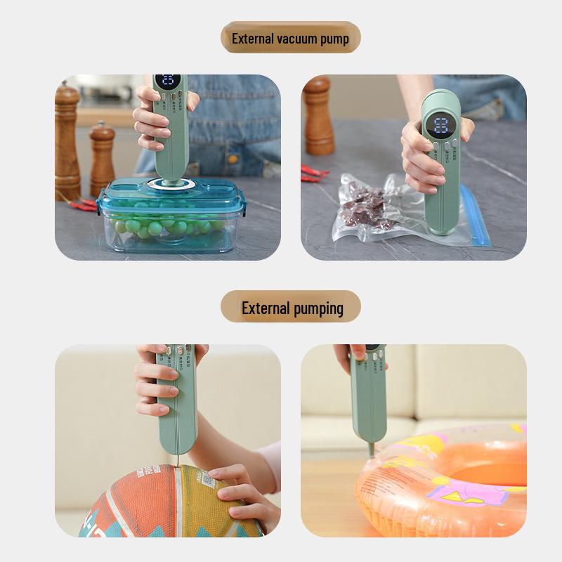 Compact Automatic Wireless Vacuum Sealer for Food Preservation