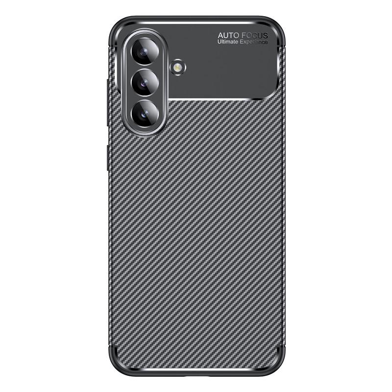 

Чехол для телефона Samsung S22/23 Plus из углеродного волокна и ТПУ, противоударный, с полным покрытием Samsung S20 FE 5G чёрный