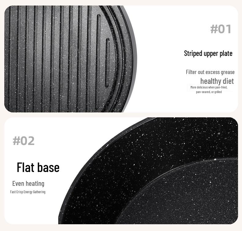 Electric Double-Sided Non-Stick Griddle for Eggs, BBQ, and Pastry
