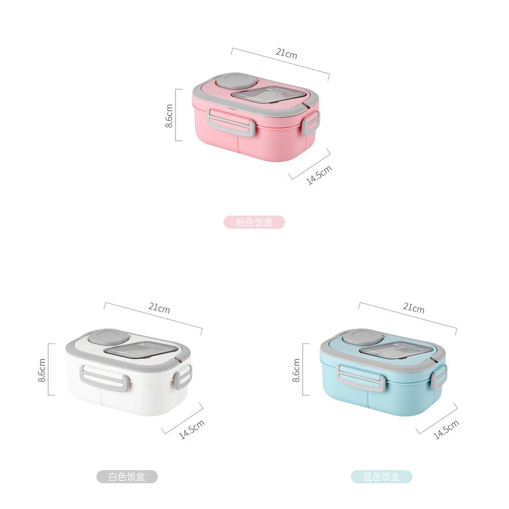 Microwave Safe Plastic Bento Box With Divider For Adults And Office Lunches