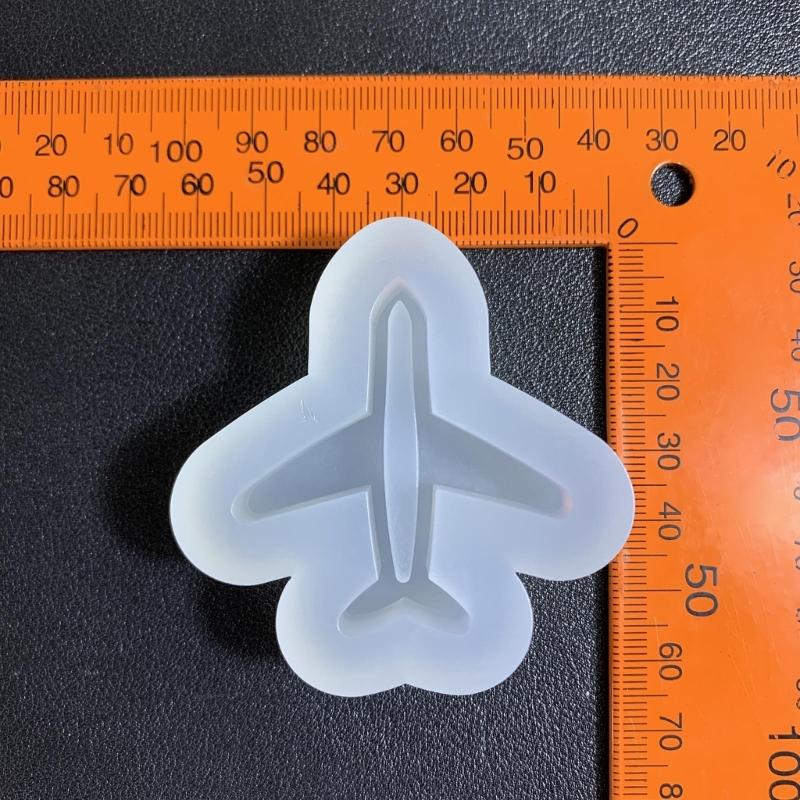 Geometry Airplanes Ornament Resin Casting Silicone Mold Woman Keychain Decor Pendant Quicksand Mold for  Crafts