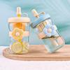 OLOEY Tea Infuser Glass Cup with Straw