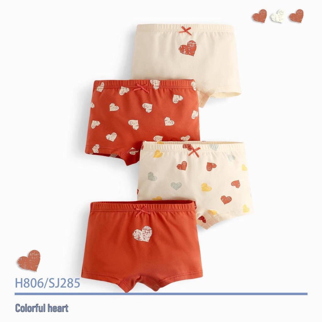 Children's Cotton Antibacterial Safety Underpants for Girls - Ideal for Elementary and Middle School Students