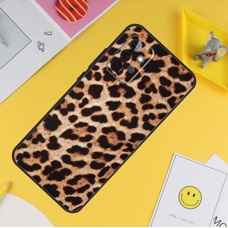 African Leopard Print Case For Samsung Galaxy A36 A16 A56 A06 A54 A34 A14 A13 A53 A12 A22 A32 A52 A35 A17 A15 A55