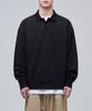 Oversized Collared Sweatshirt [Black]