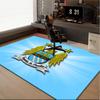1PC rug Football Manchester Crest Carpet, Chair Rug,Area Rug for Office Bedroom living rooms bedroom, Doormat decor Christmas fan gifts