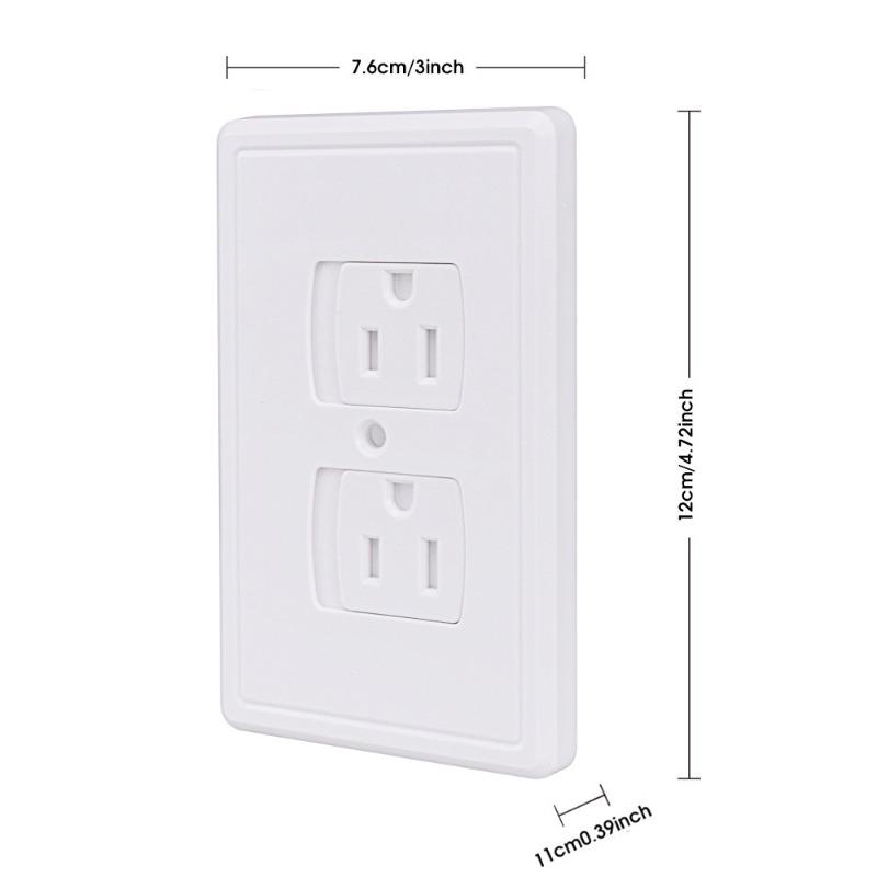 2Pcs Power Socket Cover Baby Safety Socket Cover Self Closing Childproof Socket Cover with 1 Screw Child Safety Accessories