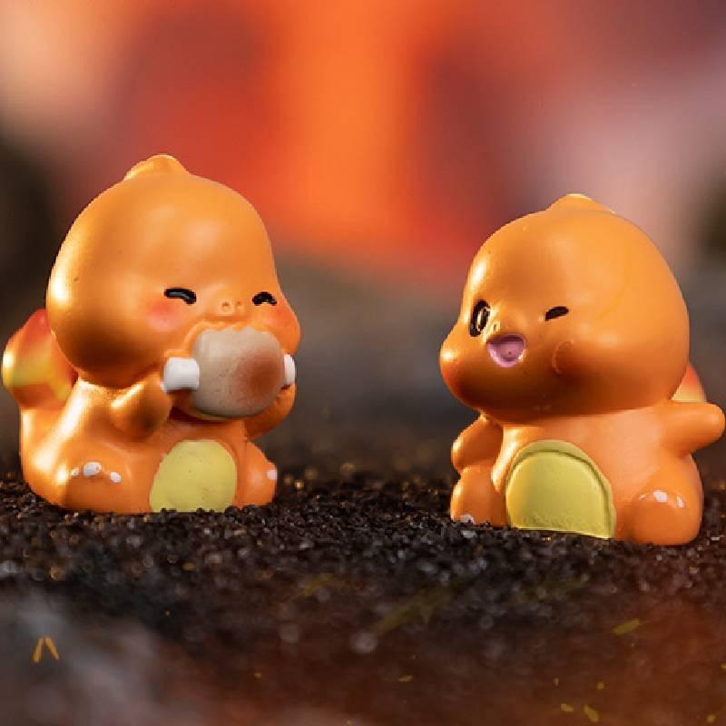 Adorable Resin Cartoon Dragon Figurines Miniature Desk Ornaments Blind Box Set