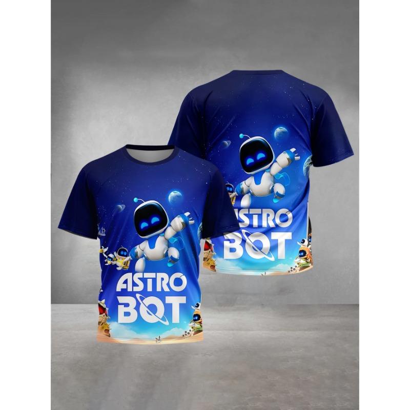 3D Tisk Dětský A-Astrobot Spící Čtvercový Oblečení 5 až 14 Let Chlapecké Venkovní Oblečení pro Děti Chlapec Dívka Dítě Tričko Top