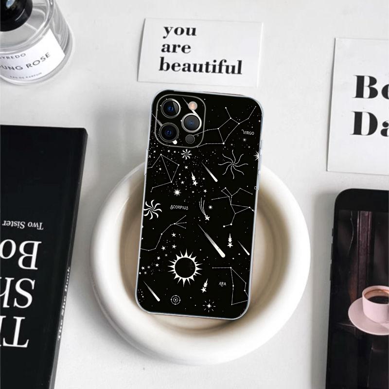 

Twelve Constellations Pattern Phone Case For iPhone 16 15 14 11 12 13 Mini Pro XS Max Cover 6 7 8 Plus X Funda Shell iPhone 13 pro