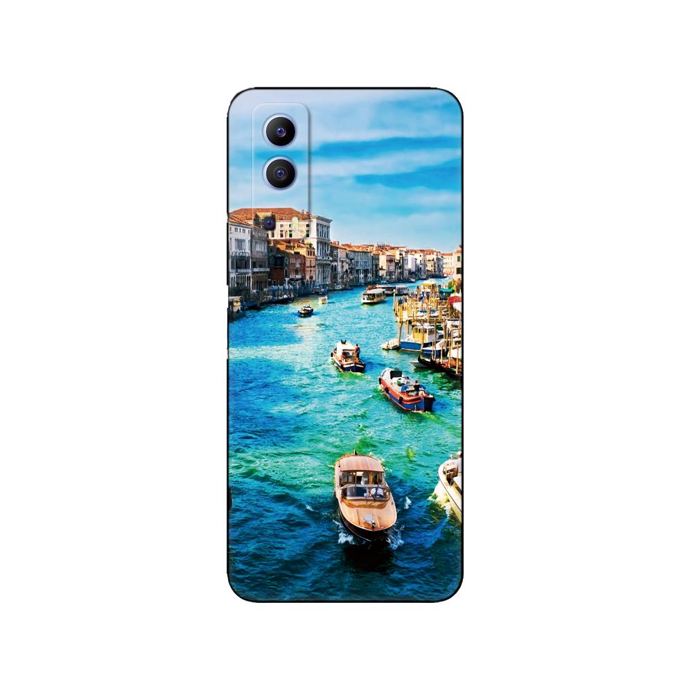 Dla vivo Y72 5G etui z miękkiego silikonu tylna pokrywa dla vivo Y72 5G V2041 etui na telefony vivoY72 Y 72 5G etui odporne na wstrząsy czarne etui tpu