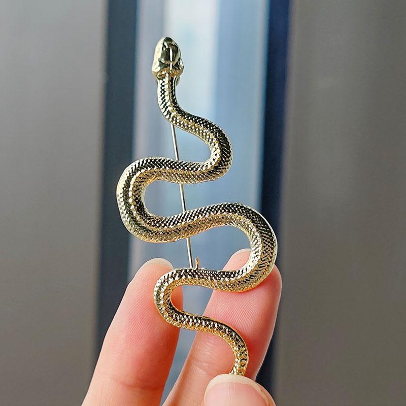 Popolari Spille a Forma di Serpente Europee e Americane, Spille Pitone, Pin da Giacca da Uomo, da Donna