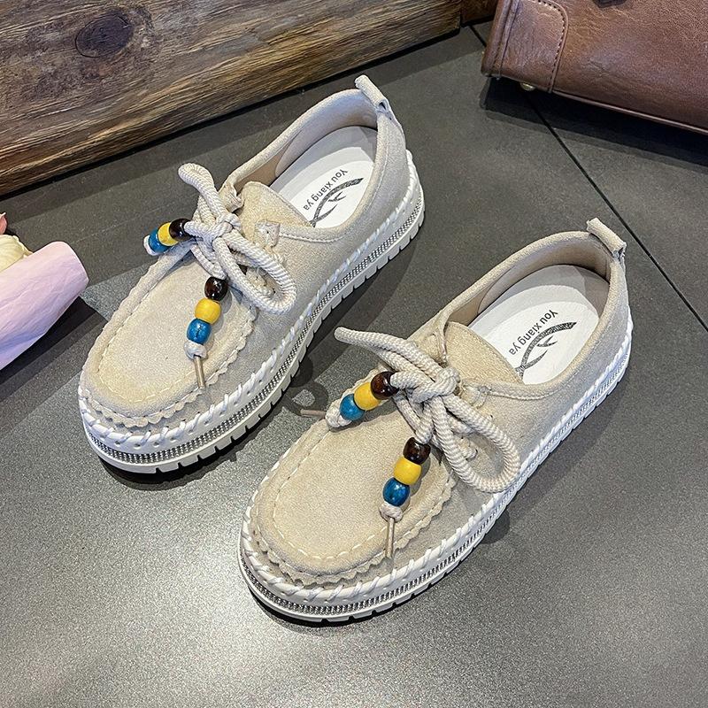 Nowe buty retro w dużym rozmiarze z podeszwami z cyrkoniami i modne pojedyncze buty