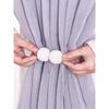 2pcs Magnetic Curtain Tiebacks, a Pair Set, French-style Mutual Attraction Premium Gathering Ropes, No Drilling Required.