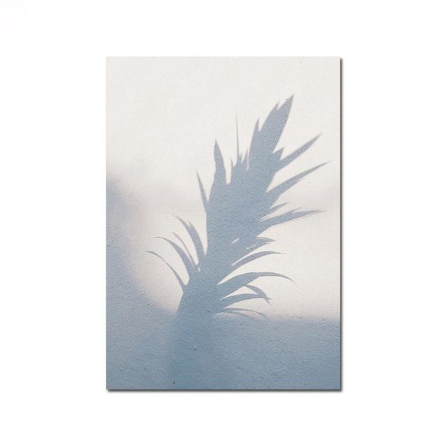 Simple Pastel Color Canvas Painting Feather Marble Pink Gray Poster for Living Room Modern Home Korean Wall Art Decor Pictures